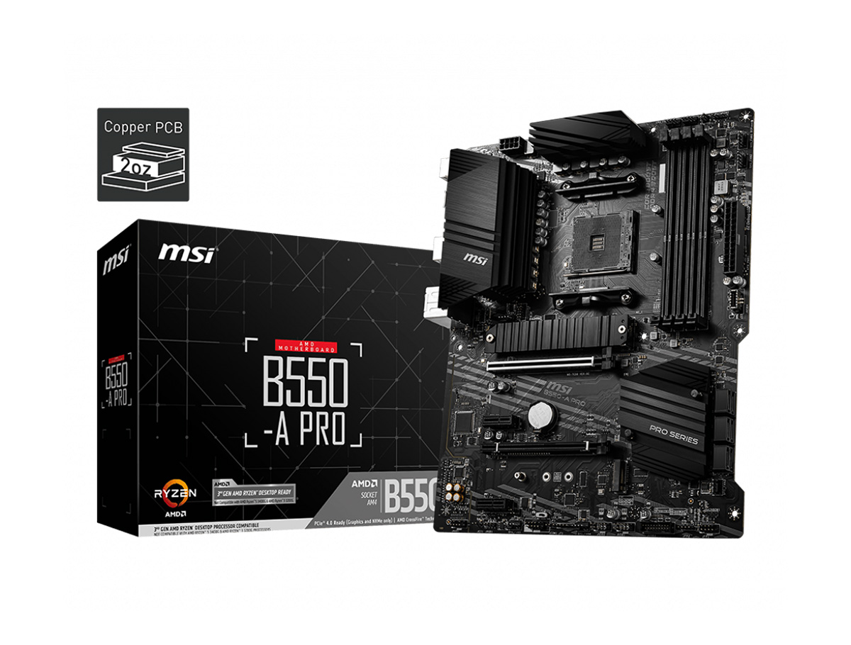 MSI B550-A PRO AM4 DDR4 4400(OC) HDMI DP M.2 USB3.2 ATX MSI B550-A PRO AM4 DDR4 4400(OC) HDMI DP M.2 USB3.2 ATX