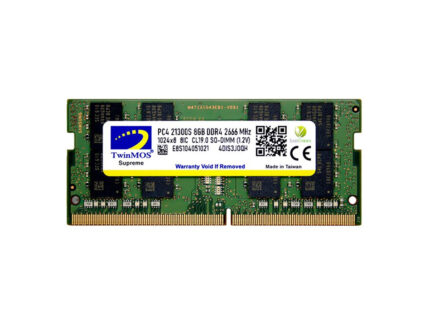 TwinMOS Sodimm 8 GB 2666MHz DDR4 Notebook Ram