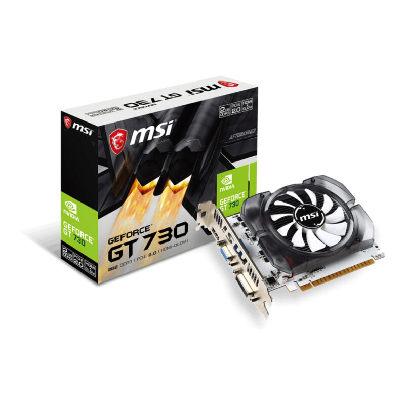 2 GB MSI VGA N730 2GD3V3 GT730  DDR3 128B DX12 PCIE 2.0 X16 (1xVGA 1xDVI 1xHDMI)