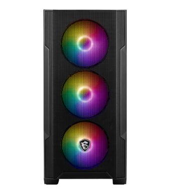 MSI MAG FORGE M100A Akrilik yan panel 3x120mm 1x120mm Auto RGB Fan mATX Gaming B