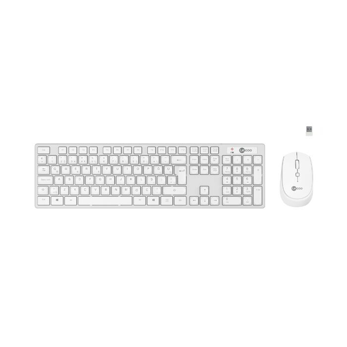 LECOO KM2001 BEYAZ KABLOSUZ TÜRKÇE Q KLAVYE & MOUSE SET