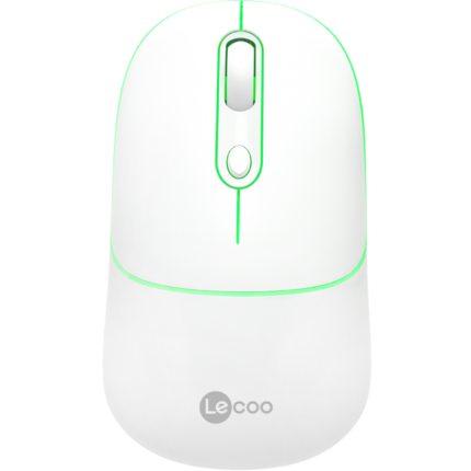 LECOO WS210 BEYAZ BLUETOOTH & 2.4G WİFİ WİRELESS CHARGİNG  MOUSE