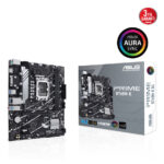 ASUS PRIME B760M-K LGA1700 DDR5 8000 Çift M2 USB3.2 AURA RGB 2.5Gbit LAN mATX