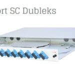 Full Set 8 Fiberli MM SC DX 1U Rack Tipi Fiber Panel