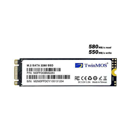 TwinMOS 1TB M.2 2280 SATA3 SSD (580Mb-550Mb/s) 3DNAND