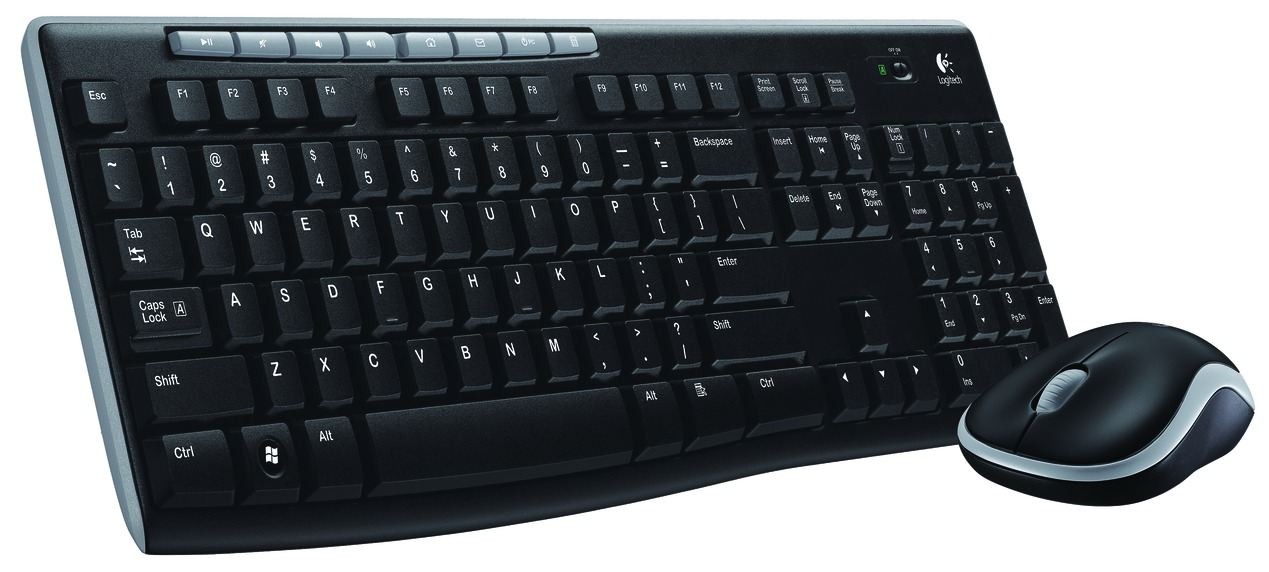 38451 LOGITECH MK270 Kablosuz Klavye Mouse MM Set Siyah (920-004525) - KAR38451 - Görsel 1