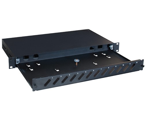39013 HCS Datalight, SC F.O Patch Panel Modülü 1U 12 Port Boş Siyah Dupleks - KAR39013 - Görsel 1