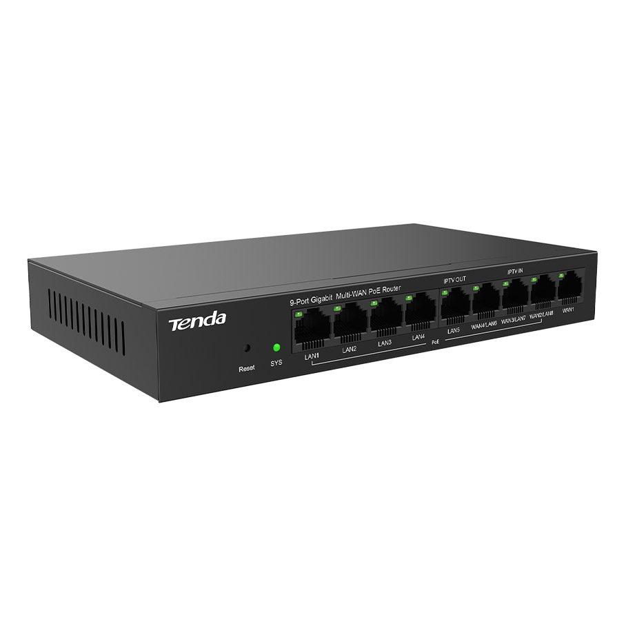 Jq61zBYuTBC0EdsGbWggPug29X7hipGJLPI9V7ep TENDA G0-8G-POE 9 Port Gigabit Ethernet PoE Router - KAR59510 - Görsel 1