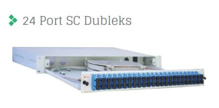Full Set 48 Fiberli SM SC DX 1U Rack Tipi Fiber Panel - KAR31817