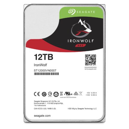 SEAGATE IRONWOLF 12 TB 7200RPM 256MB 7/24 1-8 Yuvalı  Nas için - KAR48282