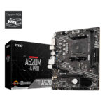 MSI A520M-A PRO AM4 DDR4 4600(OC) DVI HDMI M.2 USB3.2 mATX - KAR52352 - Görsel 2