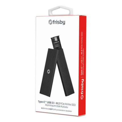 FRISBY FHC-M2305 Type-C USB 3.1 - M.2 PCIe NVMe SSD Alüminyum Disk Kutusu - KAR57304