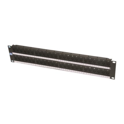 HCS 48 Port RJ-45 UTP CAT6 patch panel 19’’ , 110 IDC, 2u, T568 A/B, Dolu - KAR31853
