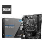 MSI PRO H610M-E SOKET 1700 DDR5 5600MHZ(OC) HDMI VGA M.2 USB3.2 1x 1G LAN mAT - KAR58677 - Görsel 2