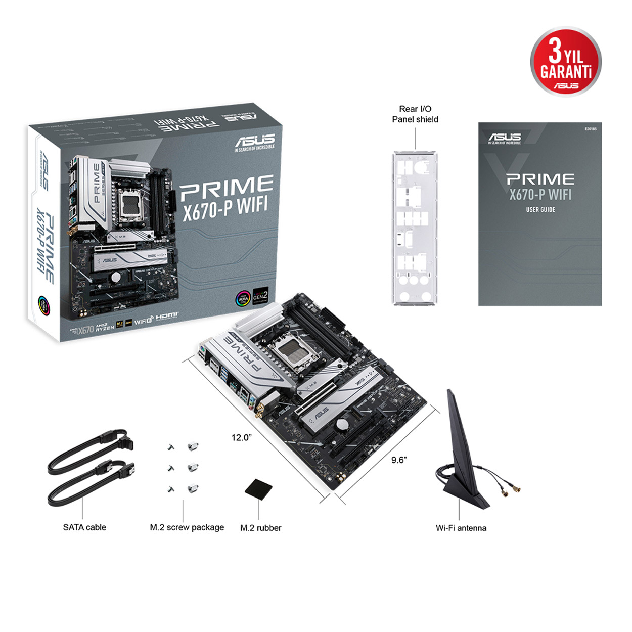 HSFdDsGewnBQQHlZjEGD9N5UzYsesSS7ZRQF1xWQ ASUS PRIME X670-P WIFI AMD X670 AM5 DDR5 6400 DP HDMI 3x M2 USB3.2 AX WiFi + BT - KAR56713 - Görsel 1