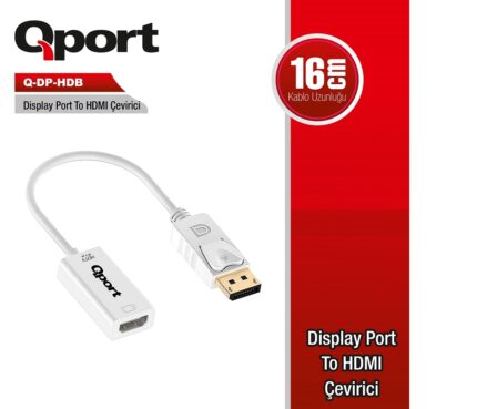 QPORT DISPLAY to HDMI ÇEVİRİCİ (Q-DP-HDB) - KAR62248