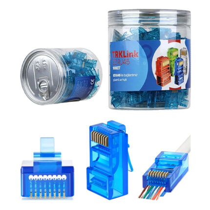 TRKLink EZ RJ45 KONNEKTÖR (MAVİ) 100 'lü PAKET YENİ NESİL - KAR60490
