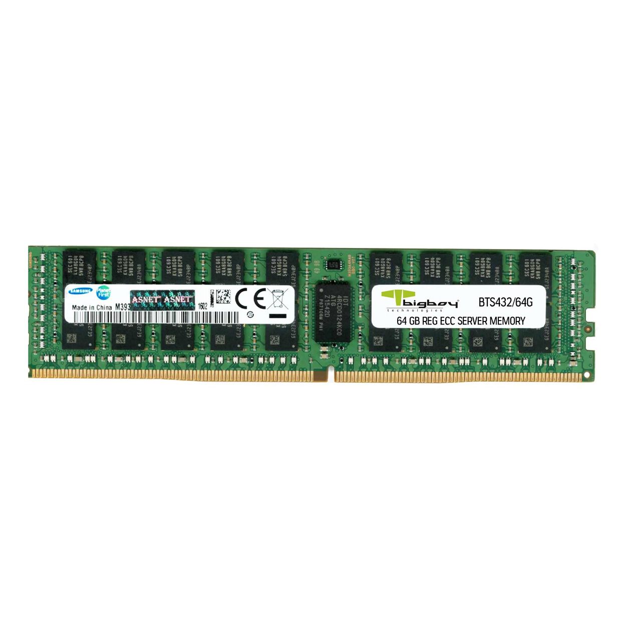 mAPJBIoW0pzGrnl7ylogjBqFl836YbsmtYYfSP12 BIGBOY BTS432/64G 64GB DDR4 3200MHz CL22 Registered ECC SERVER MEMORY - KAR56050 - Görsel 1