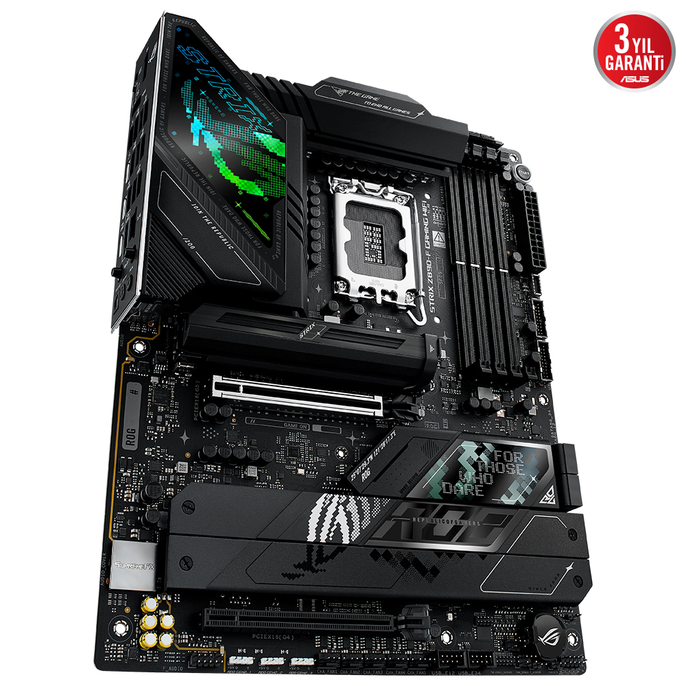 Ih13WVVR60qlP0MJTaKxeJLhXautoLToTrMfbHO7 ASUS ROG STRIX Z890-A GAMING WIFI LGA1851 DDR5 9066 2xUSB4 5xM2 WF7+BT ATX - KAR62744 - Görsel 1