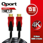QPORT 15M HDMI 2.0 VERSİYON 4K 60HZ KABLO (Q-HDMI153) - KAR62159