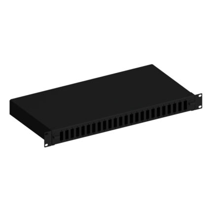 ALFAFONET FİBER PANEL 1U 24 PORT KASETLİ SC-DX SİYAH - KAR60604