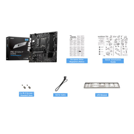 MSI PRO B760M-P DDR4 SOKET 1700 DDR4 4800(OC) PCI-E ,M.2 USB3.2 HDMI,DP,VGA 1x 1 - KAR57592