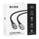 S-LINK SLX-HD4K15 19+1 HDMI to HDMI 15m Metal v2.0 4K (4096*2160) 30Hz Kablo - KAR57793 - Görsel 4