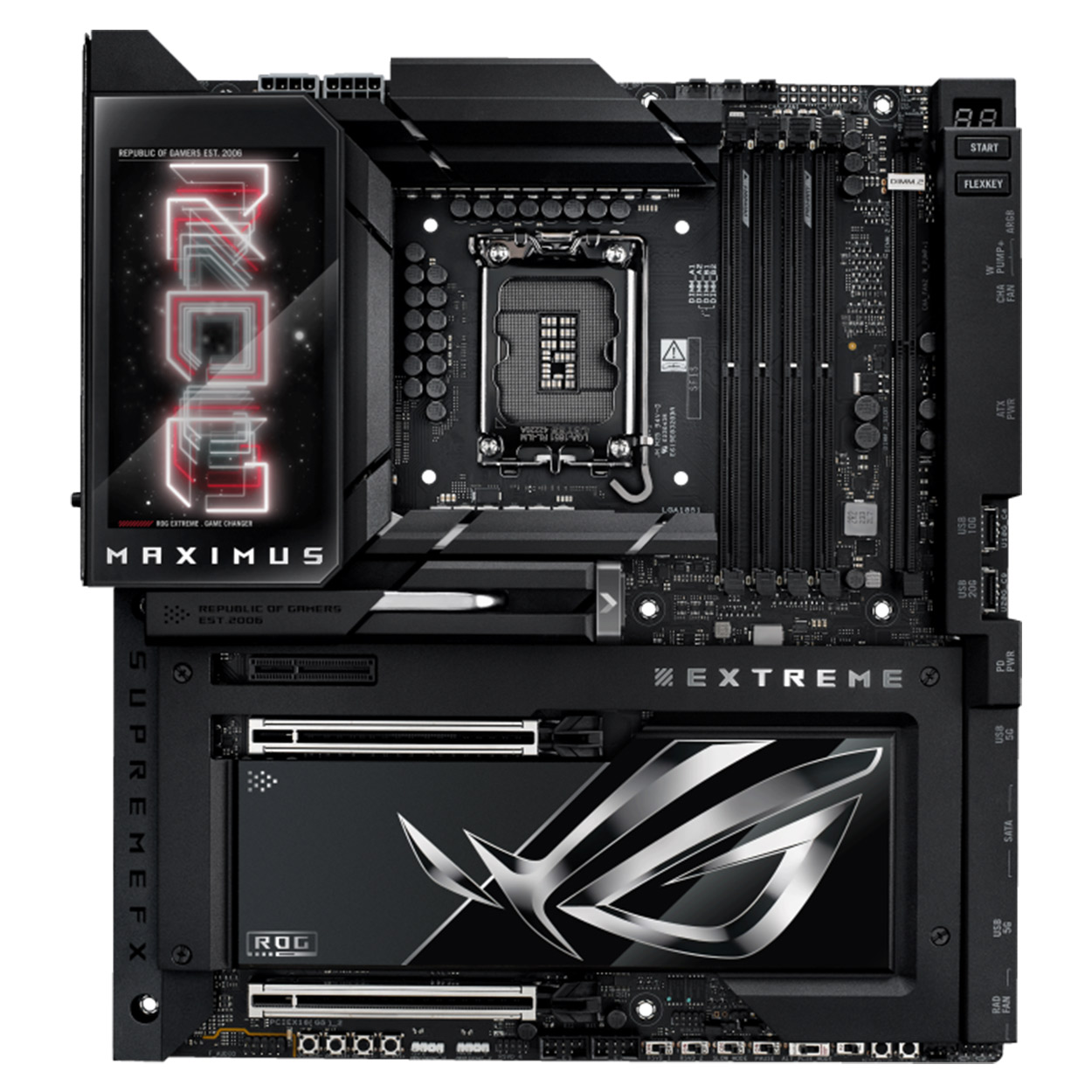 8uRfEPjRspIHxnqOvFwenYh4wpWO6SA06bFle37e ASUS ROG MAXIMUS Z890 EXTREME LGA1851 DDR5 9200 2xThunderbolt 5 6xM2 WF7+BT ATX - KAR62736 - Görsel 1