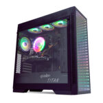 QUADRO QT100 TITAN Gaming Kasa Pencereli 3D 4xRGB FAN - KAR64348 - Görsel 4