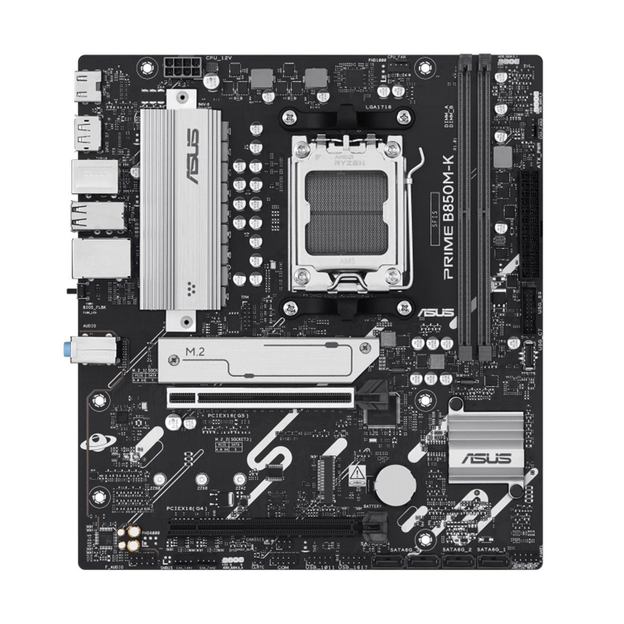 Bi38ink3wSX6HxQkalrNtPbmx3hwGGHtaLzk60Kd ASUS PRIME B850M-K AM5 DDR5 8200 DP HDMI 2xM2 USB3.2 AURA RGB 2.5Gbit LAN mATX - KAR63106 - Görsel 1