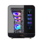 QUADRO QX100 EAGLE Gaming Kasa Pencereli Led Ekran Siyah 9xRGB FAN - KAR64346