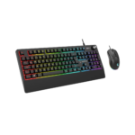 RAMPAGE KM-9858 JAZZY V2 Usb RGB Aydınlatmalı Q 12800 DPI Gaming Klavye Mouse - KAR64714 - Görsel 2