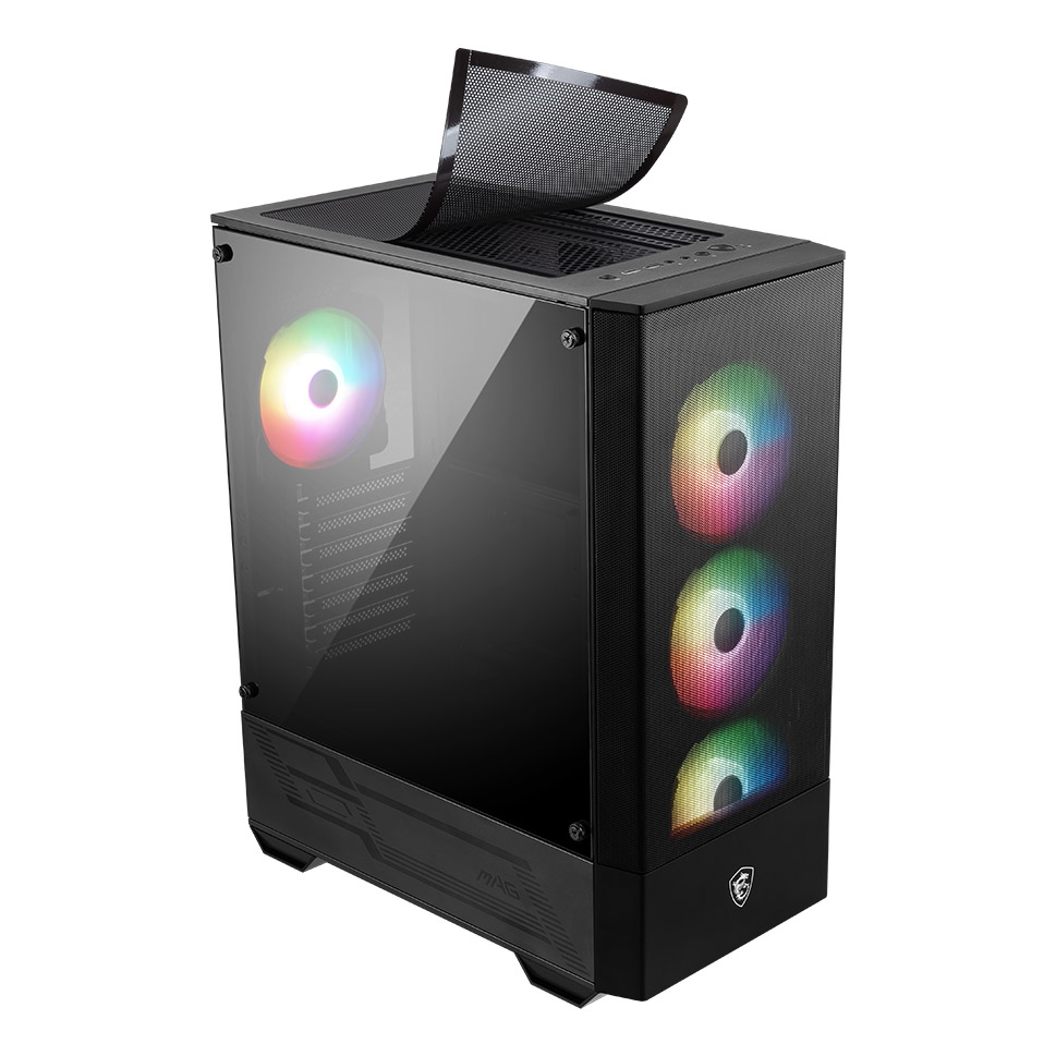 ZR2kLMNiif2w2zjHle9WlfqCY5vKQLFf8gpXP2MO MSI MAG FORGE 112R Temperli Cam 3x120mm 1x120mm ARGB Fan ATX Gaming Kasa - KAR57683 - Görsel 1