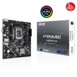 ASUS PRIME H810M-K LGA1851 DDR5 6400 HDMI VGA M2 USB3.2 AURA RGB mATX - KAR64618