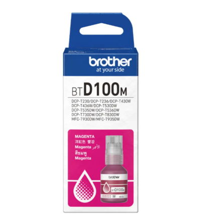 BROTHER BTD100M Magenta Kırmızı Şişe Mürekkep 5.000 Sayfa (D100M) - KAR63840