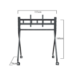 TRK-501-B Endüstriyel, Universal  42", 55",65", 75"Tekerlekli TV, Ekran Standı - KAR65210