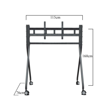 TRK-501-B Endüstriyel, Universal  42", 55",65", 75"Tekerlekli TV, Ekran Standı - KAR65210
