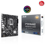 ASUS PRIME H810M-E-CSM LGA1851 DDR5 6400 2xDP HDMI Çift M2 USB3.2 AURA RGB mATX - KAR64572